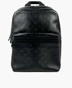 Louis Vuitton Musta Monogram Shadow Leather Sprinter Reppu