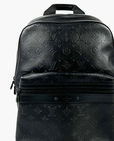 Louis Vuitton Musta Monogram Shadow Leather Sprinter Reppu