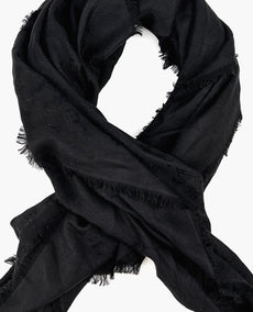 Louis Vuitton Monogram Black Shawl