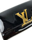 Louis Vuitton Louise Clutch Black Patent Leather