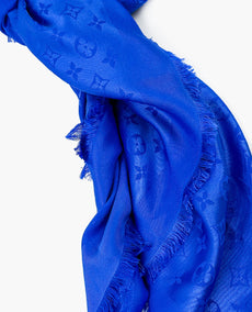 Louis Vuitton Monogram Shawl Electric Blue