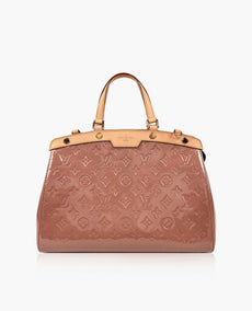 Louis Vuitton Rose Velour Monogram Vernis Brea MM