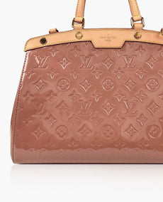 Louis Vuitton Rose Velour Monogram Vernis Brea MM