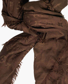 Louis Vuitton Monogram Brown Shawl