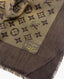 Louis Vuitton Monogram Shine Shawl Brown