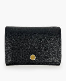 Louis Vuitton Business Card Holder Monogram Empreinte Black