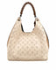 Louis Vuitton Carmel Hobo Mahina Leather Cream