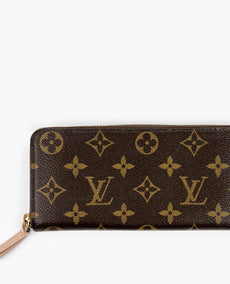 Louis Vuitton Clémence Wallet Monogram Rose Ballerine