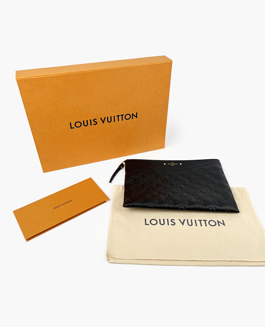 Louis Vuitton Daily Pouch Monogram Black Empreinte – Luxury Helsinki