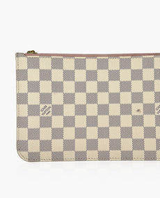 Louis Vuitton Pochette Damier Azur Rose Ballerine