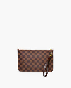 Louis Vuitton Pochette Damier Ebene Rose Ballerine