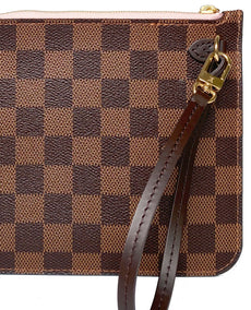 Louis Vuitton Pochette Damier Ebene Rose Ballerine