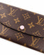 Louis Vuitton Emelie Wallet Monogram Rose Ballerine