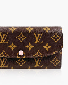 Louis Vuitton Emelie Wallet Monogram Rose Ballerine