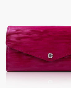 Louis Vuitton Sarah Wallet Epi Fuchsia