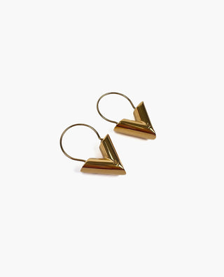 Louis Vuitton Essential V Hoop Earrings Gold