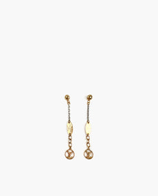 Louis Vuitton Logomania Drop Earrings