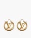 Louis Vuitton Louise Gold Hoop Earrings