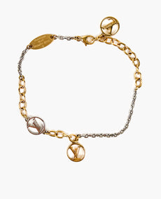 Louis Vuitton Logomania Bracelet Gold Silver