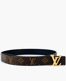 Louis Vuitton Iconic Monogram Reversible Belt 80 Black