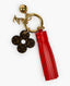 Louis Vuitton Mini Monogram Fetish Tassel Bag Charm Coquelicot