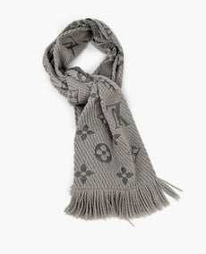 Louis Vuitton Logomania Gray Scarf