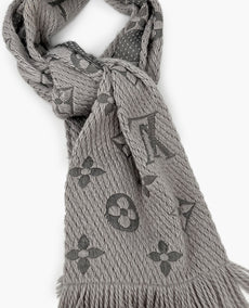 Louis Vuitton Logomania Gray Scarf