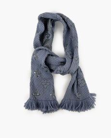 Louis Vuitton Logomania Blue Scarf