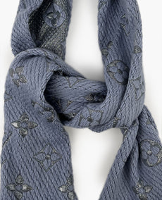 Louis Vuitton Logomania Blue Scarf