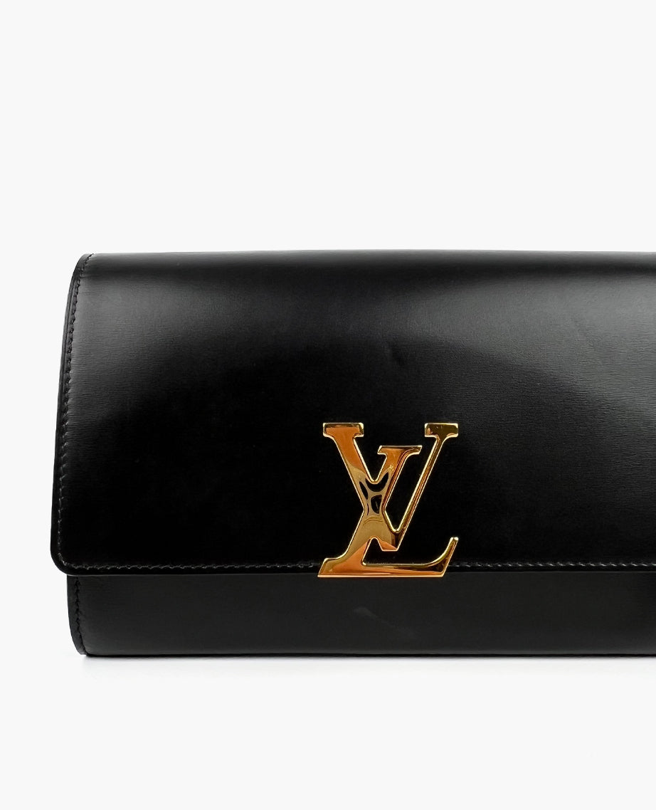 Louis Vuitton Louise Clutch Black – Luxury Helsinki