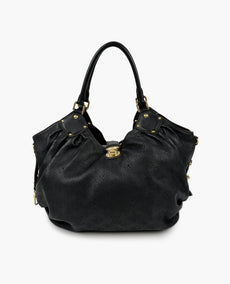 Louis Vuitton Mahina L Black Leather