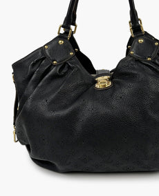 Louis Vuitton Mahina L Black Leather