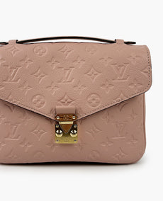 Louis Vuitton Pochette Metis Monogram Empreinte Rose Poudre