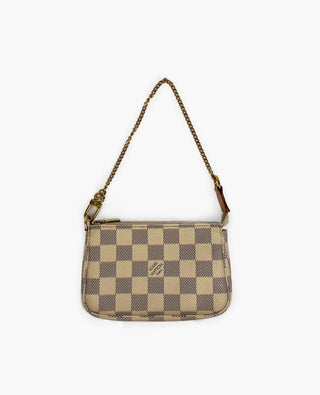 Louis Vuitton Mini Pochette Accessories Damier Azur