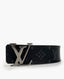 Louis Vuitton LV Initials Matte Black Monogram Belt 95