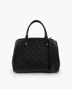 Louis Vuitton Montaigne BB Black Empreinte