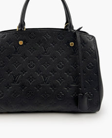 Louis Vuitton Montaigne BB Black Empreinte