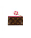 Louis Vuitton Zip Coin Case Monogram Pink Flower Charm