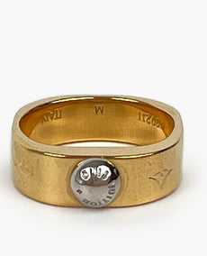 Louis Vuitton Nanogram Ring Gold