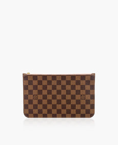 Louis Vuitton Pochette Damier Ebene Rose Ballerine