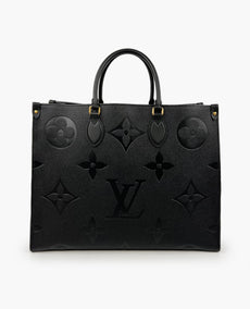 Louis Vuitton Onthego Monogram Empreinte Tote GM Black