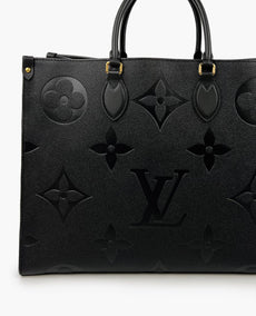 Louis Vuitton Onthego Monogram Empreinte Tote GM Black