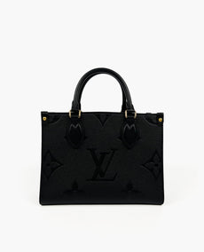 Louis Vuitton Onthego PM Black Empreinte