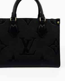 Louis Vuitton Onthego PM Black Empreinte