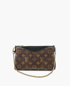 Louis Vuitton Pallas Clutch Monogram Black