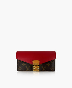 Louis Vuitton Pallas Wallet Monogram Red