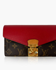 Louis Vuitton Pallas Wallet Monogram Red