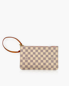 Louis Vuitton Pochette Damier Azur Rose Ballerine