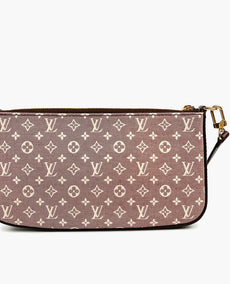 Louis Vuitton Pochette Accessories Mini Lin Monogram Canvas