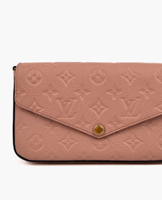 Louis Vuitton Felicie Pochette Empreinte Rose